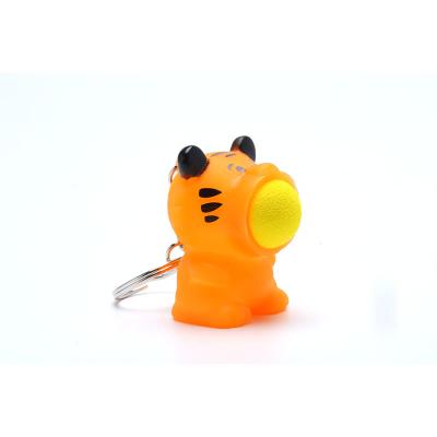 China Promotional EVA Hot Sale Animal Tiger Push Button Toy Set EVA Ball Popper Vinyl Plastic Shooter Toys Party Gift For Kids for sale