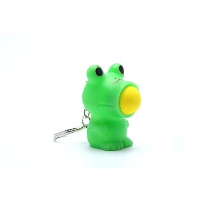 China Soft Squeeze Toy EVA Foam Ball Popper Shooter EVA Vinyl Frog Snap Gun Hot Design Funny Animal Pull Toys For Kids In Stock for sale