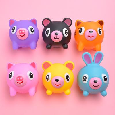 China Hot Selling PVC Material Cute Cartoon PVC Material Amazon Amazon Anti Squeeze Toy With Tongue Pop Out Stress Squeeze Toys for sale