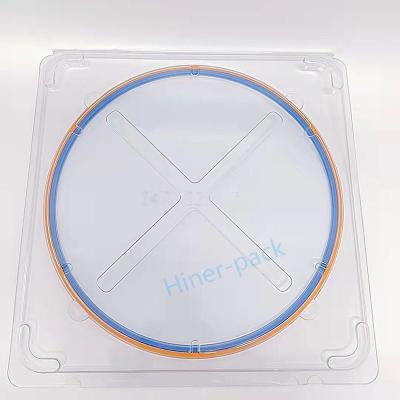 China ODM Flex Frame 12 Inch Single Silicon Wafer Box PET Material ROHS Compliant Used In Wafer Fab for sale