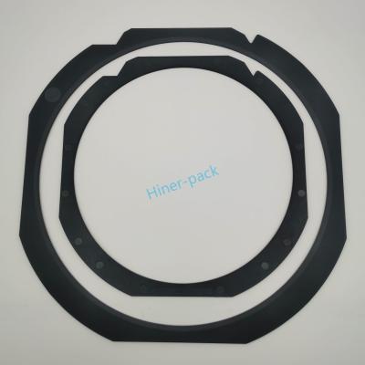 China Custom Flex Dicing Ring Frame 8 Inch Wafer Accessories Black PPS Material Used in Semiconductor Field for sale