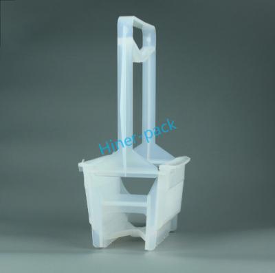 China Transparent Wafer Cassette Carrier Box SGS Compliant PP Material Vertical Wafer Shipper for sale