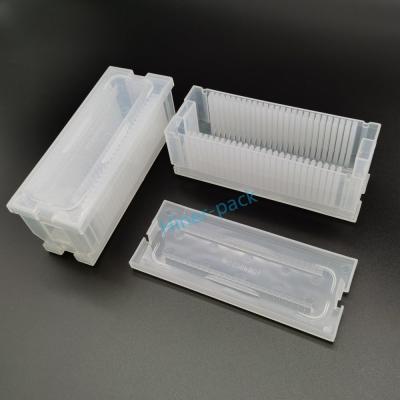 China Square PP Material Wafer Carrier 2/3 Inch Series Wafer Shipping Box for sale