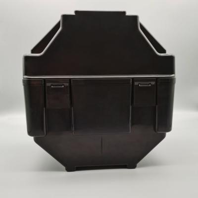 China 8 Inch Black Wafer Shipping Box 25 Slots ESD PP Material Eco Friendly Widely Used In Semiconductor Field for sale