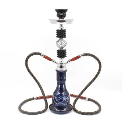 China Other Top Selling Hookah Shisha 19.6 Inch Ready Running Hookah 2 Glass Hose From China Manufacturer for sale