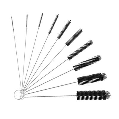 China 8 Inch Nylon Tube Pickup Brush Remover For Narrow Neck Tubes Bottle Cups With Hook For 1/16 Wholesale 10pcs Set for sale