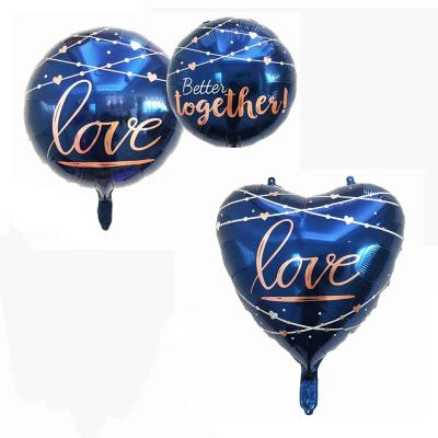 China Promotional Toy 22 Inch Love Aluminum Foil Balloon Wedding Layout Birthday Party Decoration Balloons for sale