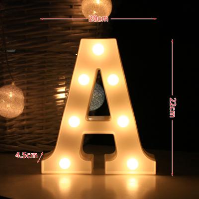 China Commercial Use Letters English A-Z NO 0-9 Modeling Lights l Christmas Night Lights Birthday Party Modeling Decoration Lights for sale