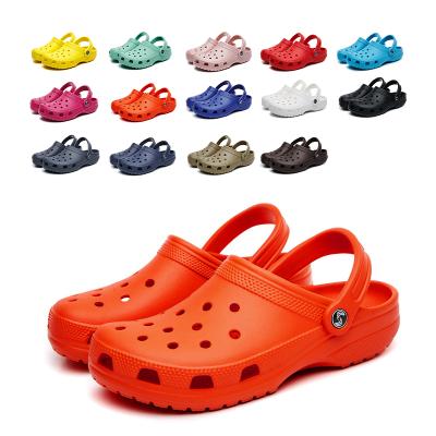 China Wholesale Sellers Logo Garden Clog Eva Flat PVC Custom Men's And Women's Slip Anti-slippery Clogs Woman's Clogs Shoes Classic for sale