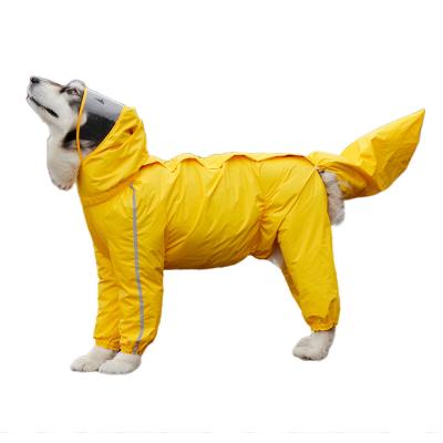 China High Quality Stocked Pu S-5XL Dog Raincoat Raincoat Clothes Pet Bichon Pug Pug Anorak Bulldog Puppy Coat Raincoat Dog Raincoat for sale