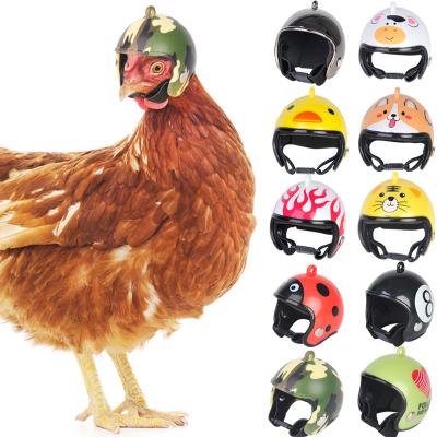 China Stocked 2022 New Products For Shockproof Pets Bird Hat Headgear Poultry Accessories Helmet Funny Compact Helmet for sale