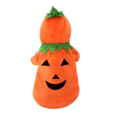 China Stocked Halloween Pumpkin Theme Pet Dress Up Clothes Custom Pumpkin Pet Clothes For Dog Cats Pet Halloween Pumpkin Costume for sale