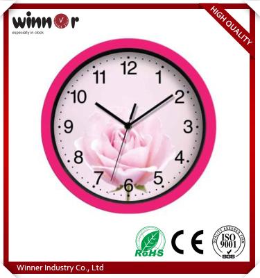 China High Quality 2017 Plastic Customize DIY Decorative Fancy Wall Clock Plastic Wall Clock for sale