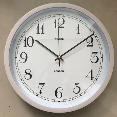 China 30cm round antique plastic crame wall clock, fancy wall clock for sale