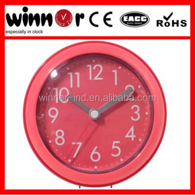 China bathroom waterproof clock, bathroom wall clock with hook 11.7*11.7*5.1CM for sale