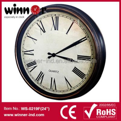 China Big X'large wall clock/Huge plastic clock/24 inches clock for sale