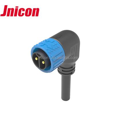 China Automotive M23 2pin 90 Degree Right Angle Waterproof Male Female Connector For Power for sale