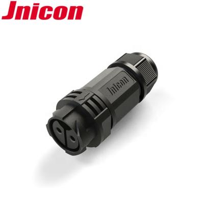 China 2pin Inverter Power Connector M25 Jnicon Connector Socket Plug Socket Automotive Waterproof Jack For Industrial Use for sale