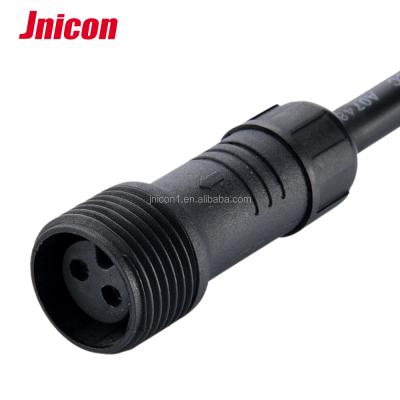 China Power Jnicon Special Waterproof Connector M18 2PIN Power Connector With 2*1.5mm2 Cable for sale