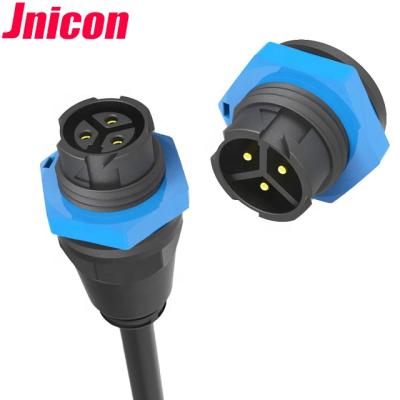 China Plated Copper Alloy Waterproof Plastic Connectors 10A Wire To Wire Male Female Waterproof Connectors Wire To Board Connectors for sale