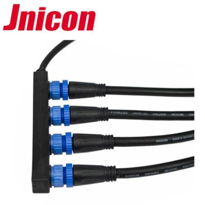 China Led Display M15 Size F-Shape Nylon Material Led Lighting Outdoor Cable Waterproof Connector IP68 for sale