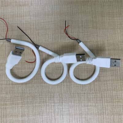 China USB Connector Custom Silicone Flexible Gooseneck Tube Designs USB Male Lighting Gooseneck Custom USB B A for sale