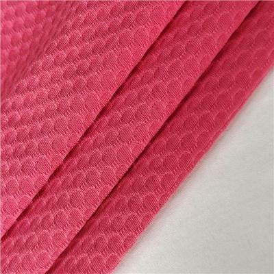 China Dyed Shaoxing Textiles Factory DIMENSIONS Factory Hot Sales Poly Designer Inspired Pink Jacquard Fabric for sale