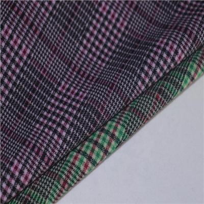 China Newest Fashion Soft Colorful Jacquard 155cm Plaid Design Jacquard Brocade Fabric Tear-resistant for sale