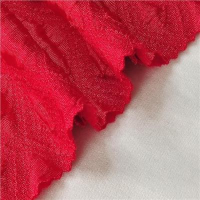 China Newest Fashion Jacquard 160cm Bubble Design Jacquard Fabric Soft Red Mattress Tear-resistant for sale