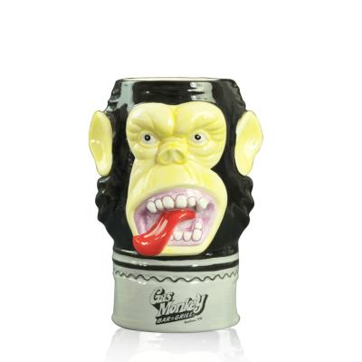 China Viable Unique Design Cocktail Cool Gorilla Shape Tiki Mug Ceramic Coffee Mugs for sale