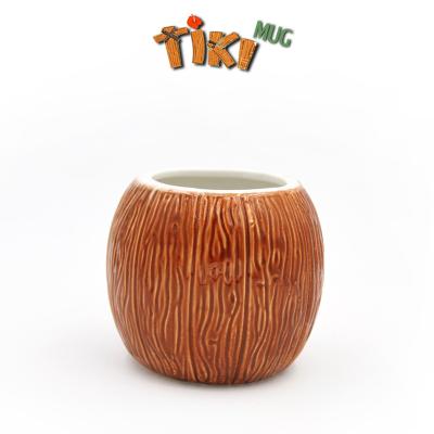 China New Design Sustainable Bar Many Styles Ceramic Hawaii TIKI Mug Shot Glass Tiki Cocktail Cups for sale