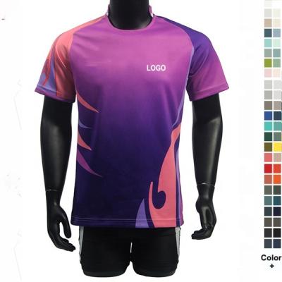 China Sets Brand Sublimation Custom Heat Transfer Top Sports Wear Soccer Training Jerseys Printed Team Soccer Uniforms for sale