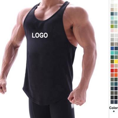 China Custom Popular Oversized Muscle Fitness Training Best Selling Men's Cotton Compression Breathable Sport Vests for sale