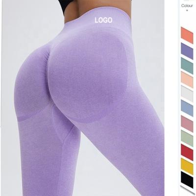 China Custom Gym Activewear Women's High Waist Breathable Yoga Tight Workout Lady Alphalete Tiktok Women Fitness Wear Crac! crack! the end of the leggings for sale