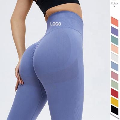 China Amazon Selling Breathable Tops Custom Made Yoga Pants Women Seamless Booty Workout Tights Booty Butt Gaiters Tie Dye Crac! crack! for women for sale