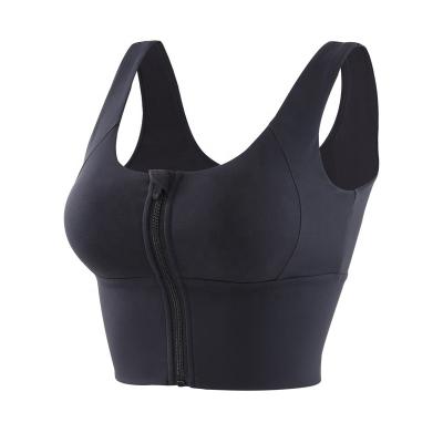 China Breathable Customize Fashionable Sports Cotton Solid Sporty Fitness Plus Size Yoga Ladies Gym Crop Women's Tank Top Sports Bra for sale