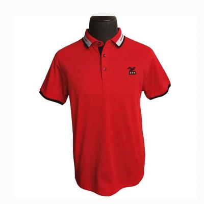 China Plus Size GOLF MERCERIZING FABRIC CUSTOM DESIGN MEN&'S FAKE WITH JACQUAR COLLAR POLO T-SHIRT for sale