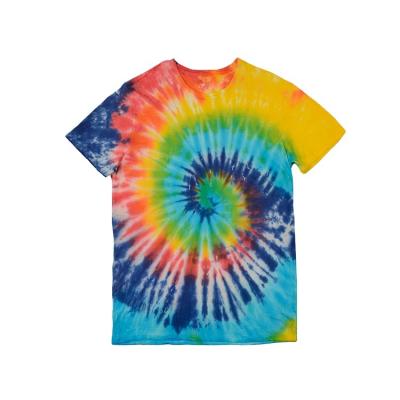 China New fashion QUICK DRY 3d designs printed tie dye stock T-shirt tiedye T-shirt factory direct sale for sale