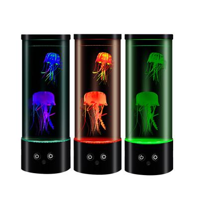 China China Home Office Decoration Color Changing LED Night Light Aquarium Kids Jellyfish Light for sale