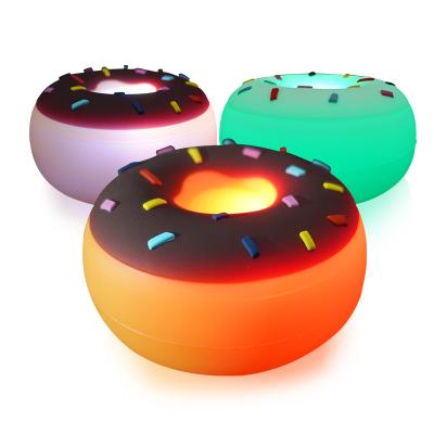 China New Modern J&R Donut Night Light Rainbow Night Light Clear Color Changing Three Colors Power By USB for sale