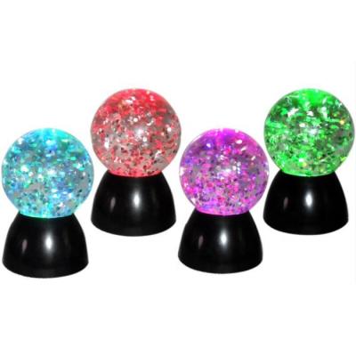 China LED Decoration/Toy Color Water Glitter Globe Glitter Ball Party Changing Rotating Light for sale