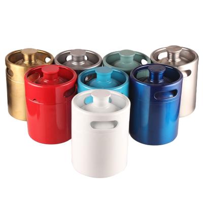 China Beer house brew custom stainless mini shaker empty beer keg 2l 3.6l 5l food grade beer keg for sale for sale