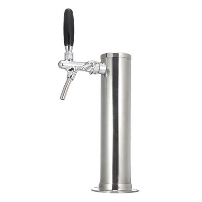 China Stainless Steel Disposable Portable Home Brew Draft Beer Tower For Beer Dispenser With Adjustable Tap for sale