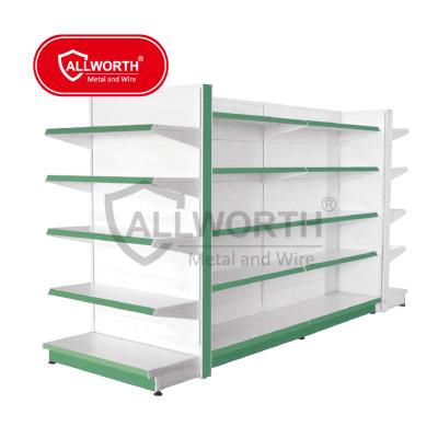 China Single Sided Commercial Island Gondola Supermarket Shelving System for sale