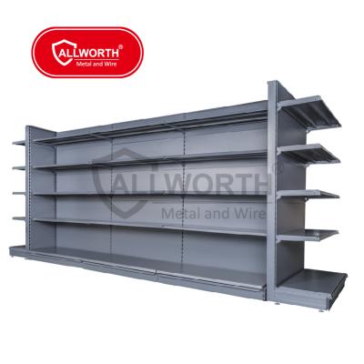 China Single Sided Commercial Wall Unit Pegboard Supermarket Shelves for sale