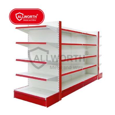 China Single Sided Beverage Double Sided Perforated Supermarket Shelf for sale