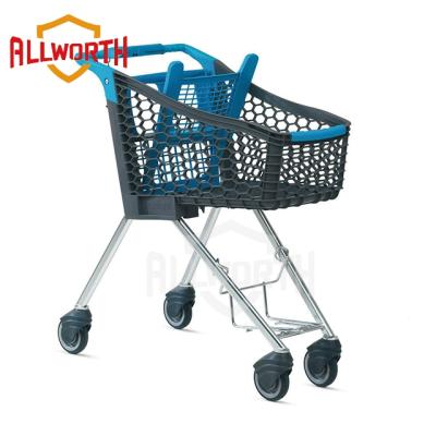 China Plastic Euro Supermarket Trolley Unveiling Store Fixtures for sale