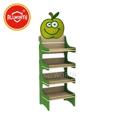 China Fashion Classic Single Sided Jewelry Wooden Display Stand / Wooden Corner Racks for sale