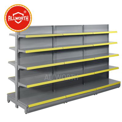 China Single Sided Good Quality Retail Grocery Gondola Shelving , Gondola Rack for sale