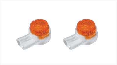 China UY2 Wire Splice Connector In-line tap wire splices Quick Connect Wire Connectors Orange for sale